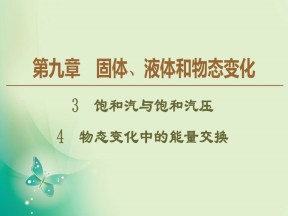 2019-2020学年人教版选修3-3 第9章 3　饱和汽与饱和汽压  4　物态变化中的能量交换 课件（55张）