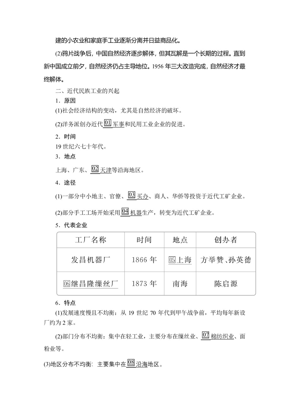 2019-2020学年人民版必修2 专题二  第1课 近代中国民族工业的兴起 学案第2页