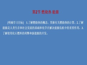 2019-2020学年人教版选修4 第1章第2节 燃烧热 能源 课件（37张）