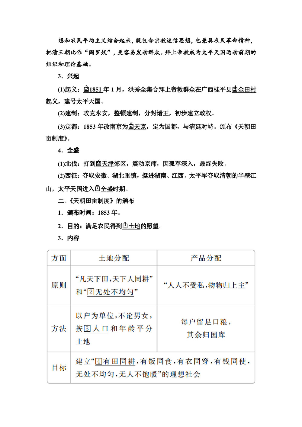 2019-2020学年人教版必修1 第11课　太平天国运动 学案第2页