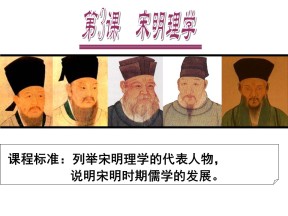 2019—2020学年人教版必修三第3课 宋明理学 课件（43张）