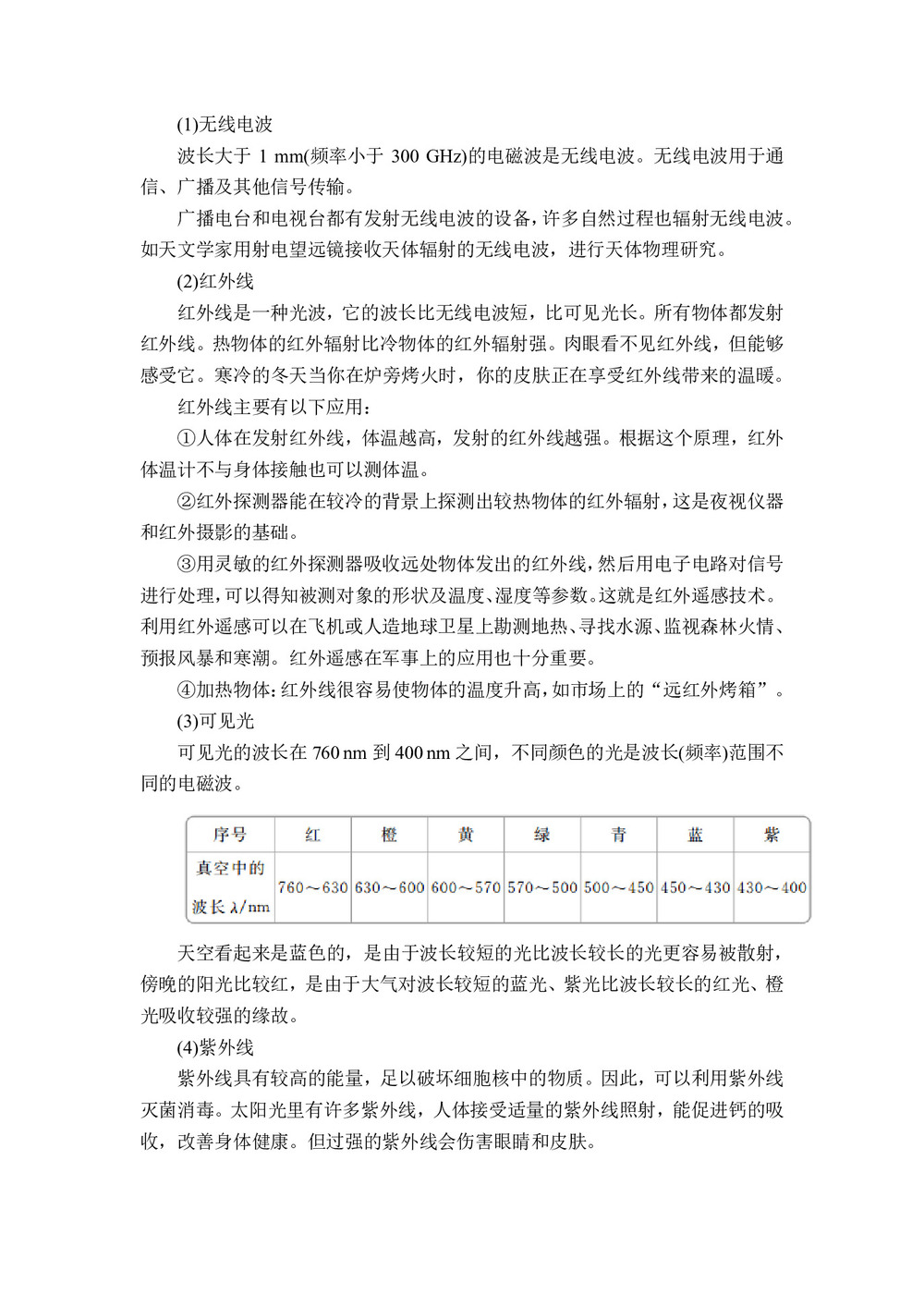 2019-2020学年人教版选修3-4 第十四章  第5节 电磁波谱 学案第3页