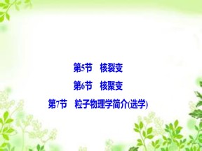 2019-2020学年教科版选修3-5 第三章 第5节 核裂变 第6节　核聚变 第7节　粒子物理学简介（选学） 课件（41张）