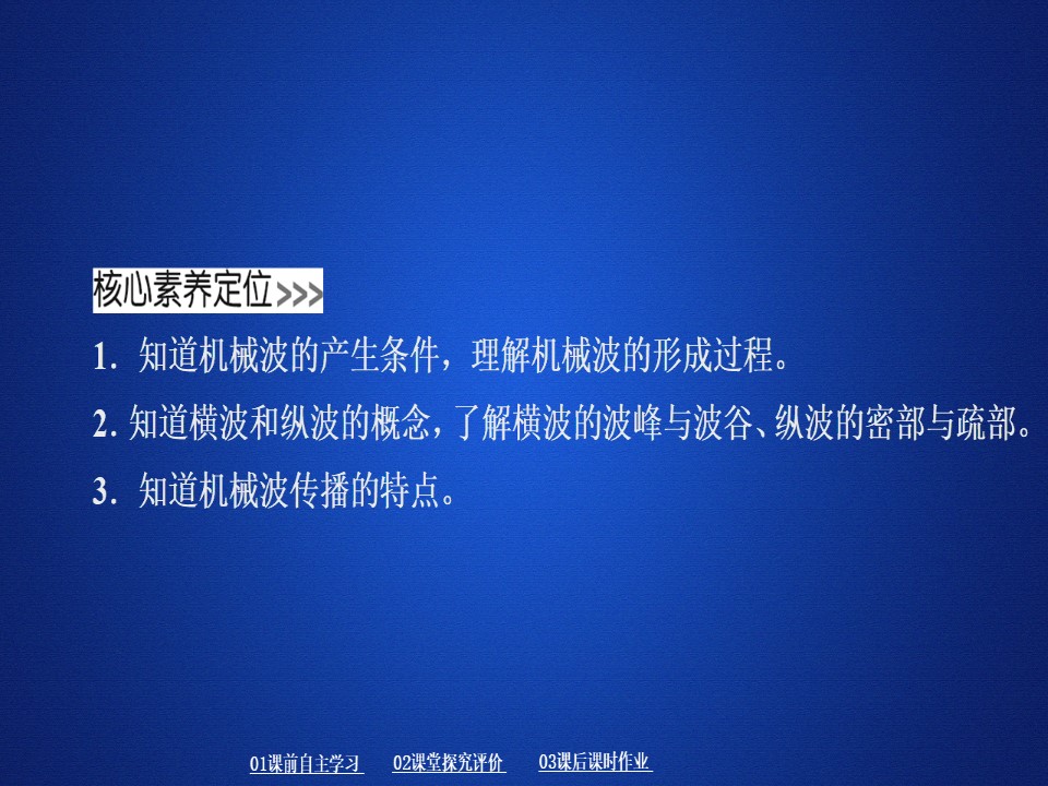 2019-2020学年人教版选修3-4 第十二章  第1节 波的形成和传播 课件（69张）第2页