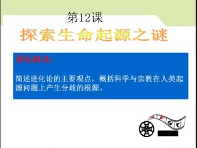 2019—2020学年人教版必修三第12课 破解生命起源之谜 课件（25张）