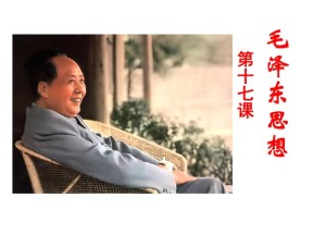 2019—2020学年人教版必修三第17课《毛泽东思想》课件（100张）