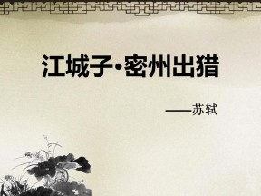 《江城子密州出猎》PPT课件4