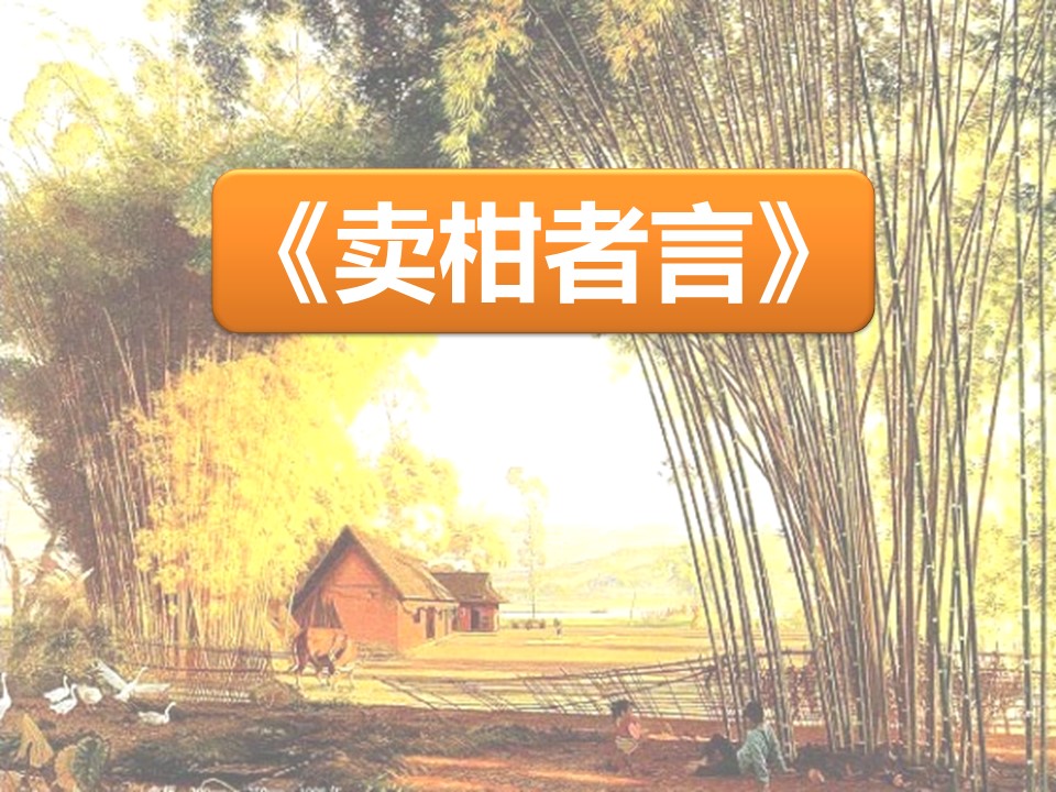 《卖柑者言》PPT课件2第1页