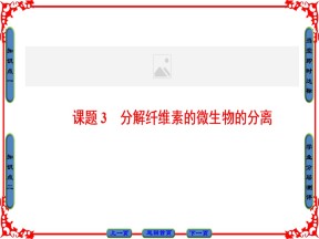 2018-2019学年人教版选修1 专题2 课题3 分解纤维素的微生物的分离 课件（34张）