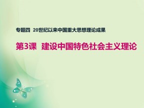 2018-2019学年人民版必修3 专题4 三  建设中国特色社会主义理论 课件(2)（30张）