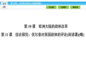 2017-2018学年岳麓版必修1 欧洲大陆的政体改革 课件（42张）