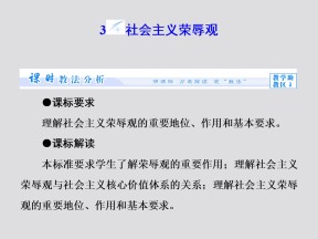 2016-2017学年人教版选修六：专题1-3《社会主义荣辱观》课件（70张）