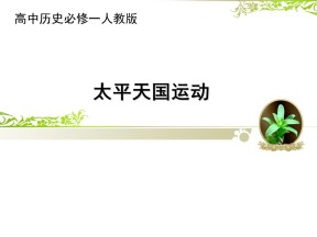 2018-2019学年人教版必修1 第11课　太平天国运动 课件（45张）