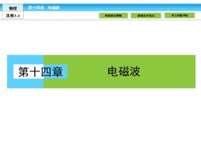 2018-2019学年人教版选修3-4    14  电磁波  章末高效整合   课件（17张）