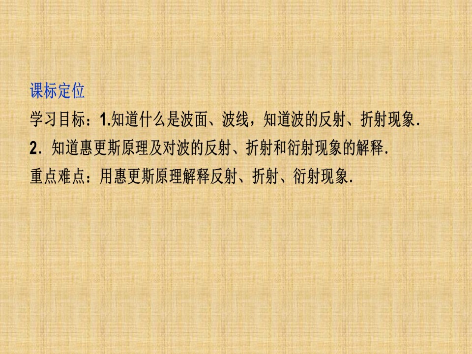 2018-2019学年人教版选修3-4     12.6 惠更斯原理 课件（28张）第2页