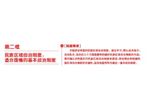 2018—2019学年高二政治人教版必修二  第七课  第二框  民族区域自治制度：适合国情的基本政治制度  （20张）