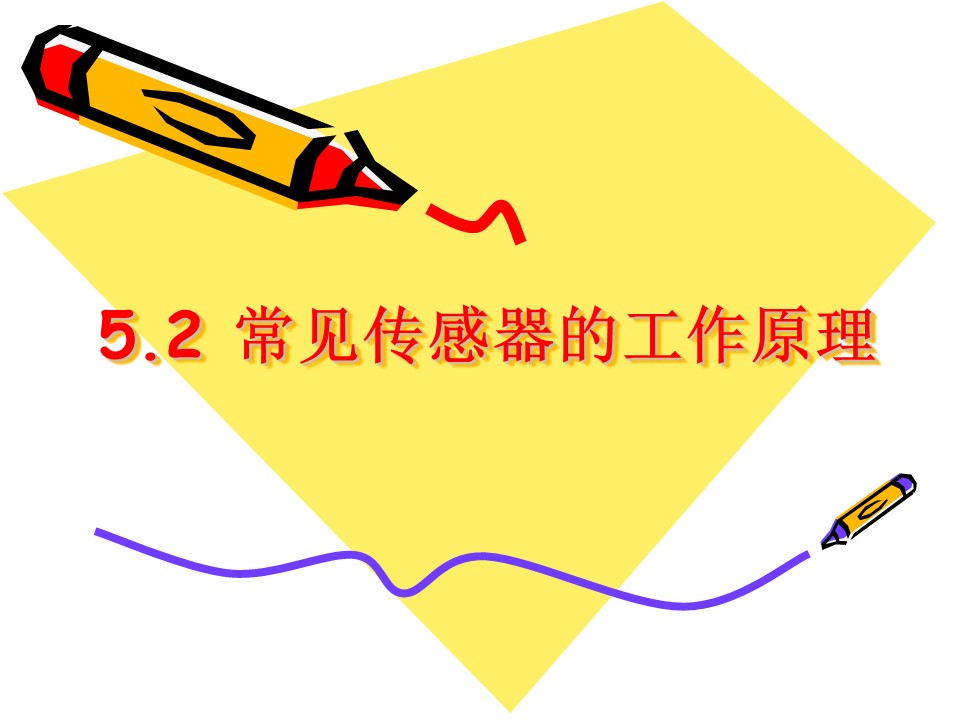 2018－2019学年鲁科版选修3-2 35.2 常见传感器的工作原理 课件（ 26张）第1页