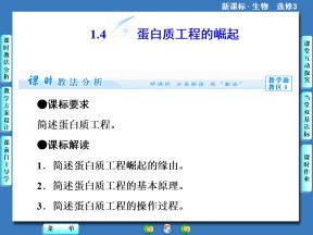 1.4蛋白质工程的崛起 课件（人教版选修3）