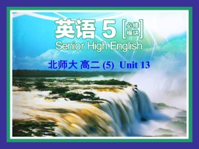 2018-2019学年北师大版高中英语必修5 Unit13 Lesson 3