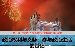 2018——2019学年高一政治人教版必修二1.2政治权利与义务：参与政治生活的基础课件8（43张）