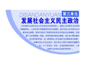 2018-2019学年人教A版政治新同步浙江专版必修二：第三单元 第五课 第一框 人民代表大会：国家权力机关 课件（20张）