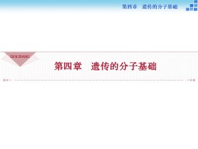 2018-2019学年苏教版必修2 第四章第一节探索遗传物质的过程 课件（50张）