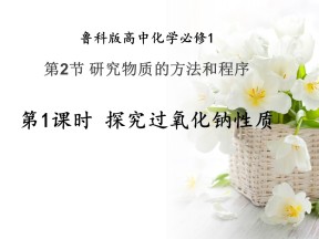 2017-2018学年鲁科版必修1 第1章第2节 研究物质的方法和程序（第1课时） 课件（共22张PPT）
