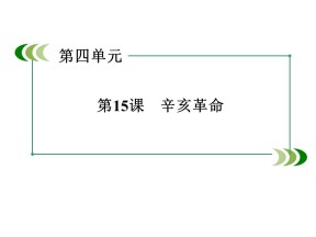 2015-2016学年岳麓版必修一第15课 辛亥革命课件（38张）