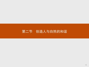 2017-2018学年苏教版必修3 创造人与自然的和谐 课件（22张）