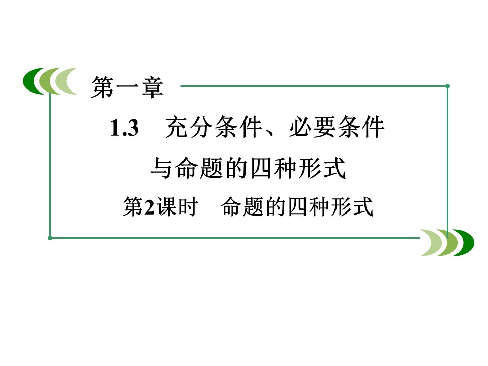 2015-2016学年人教B版选修1-1  命题的四种形式 课件（33张）第2页
