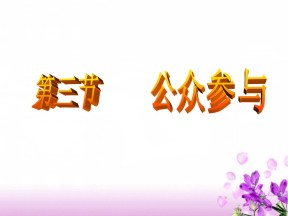 2015-2016学年人教版选修六 5.3公众参与1 课件