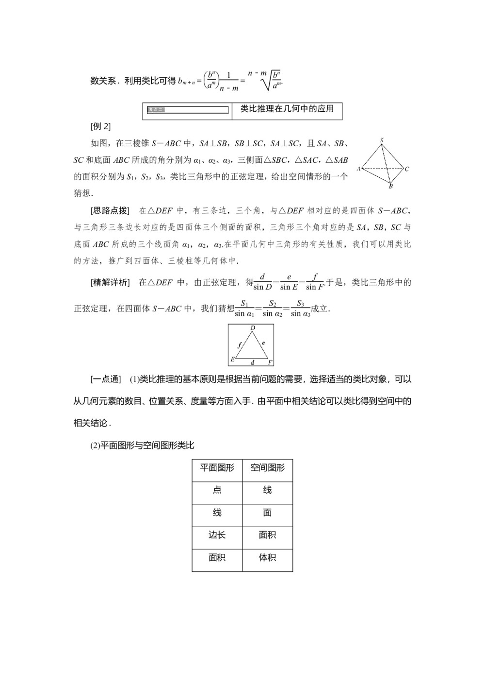 2018-2019学年苏教版选修2-2          2.1.1  第二课时 类比推理   学案第3页