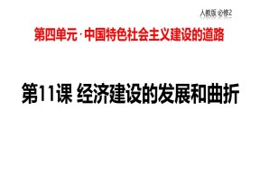 2018-2019学年人教版必修2 4.1 经济建设的发展和曲折 课件（28张）