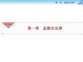 2018-2019学年浙科版必修2 第一章第一节 分离定律 课件（47张）