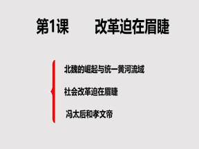 2018-2019学年人教版选修1 第三单元第1课改革迫在眉睫 课件(共18张)