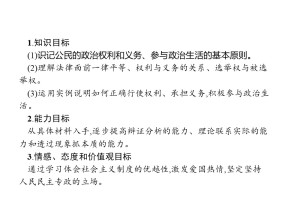 2018—2019学年高二政治人教版必修2  第1课  第二框  政治权利与义务：参与政治生活的基础    （23张）
