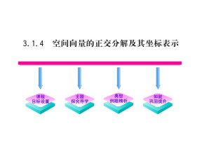 2018-2019学年人教A版选修2-1 3.1.4 空间向量的正交分解及其坐标表示 课件（56张）