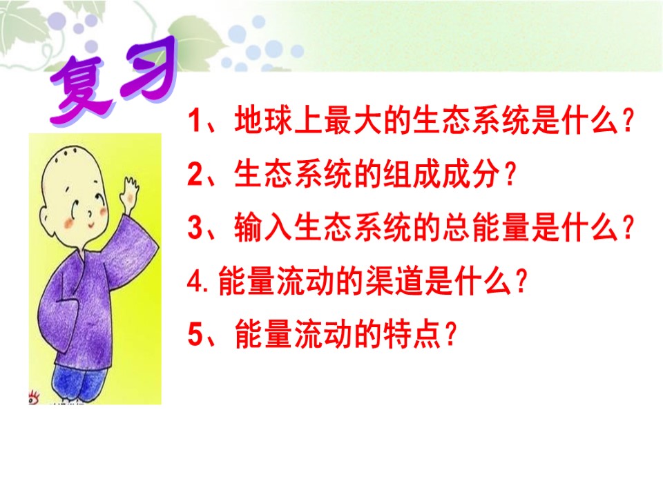 2018-2019学年人教版必修三 生态系统的物质循环 课件 (27张)第1页