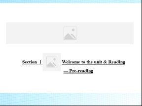 2019届译林版高考英语选修7课堂要点课件：Unit 2 Section Ⅰ Welcome to the unit & Reading — Pre_reading