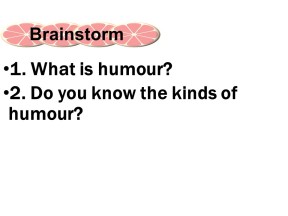 2018-2019学年人教版高中英语必修4专题归纳总结课件：Unit3 A taste of English humour文本研读课1