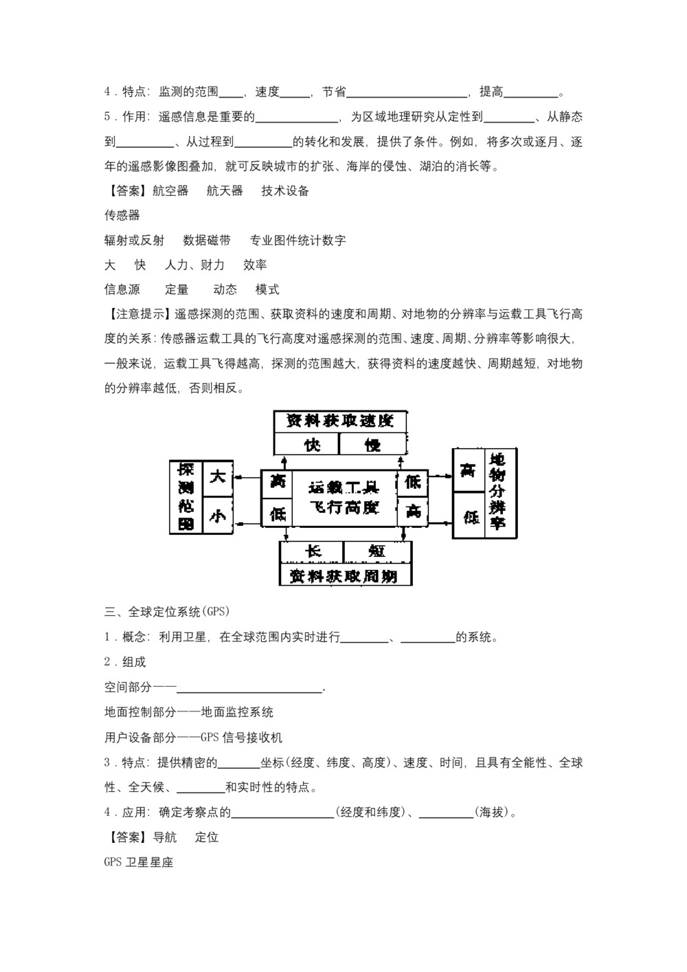 2018--2019学年  人教版必修三 第1.2节+地理信息技术在区域地理环境研究中的应用学案 解析版+Word版含解析第2页