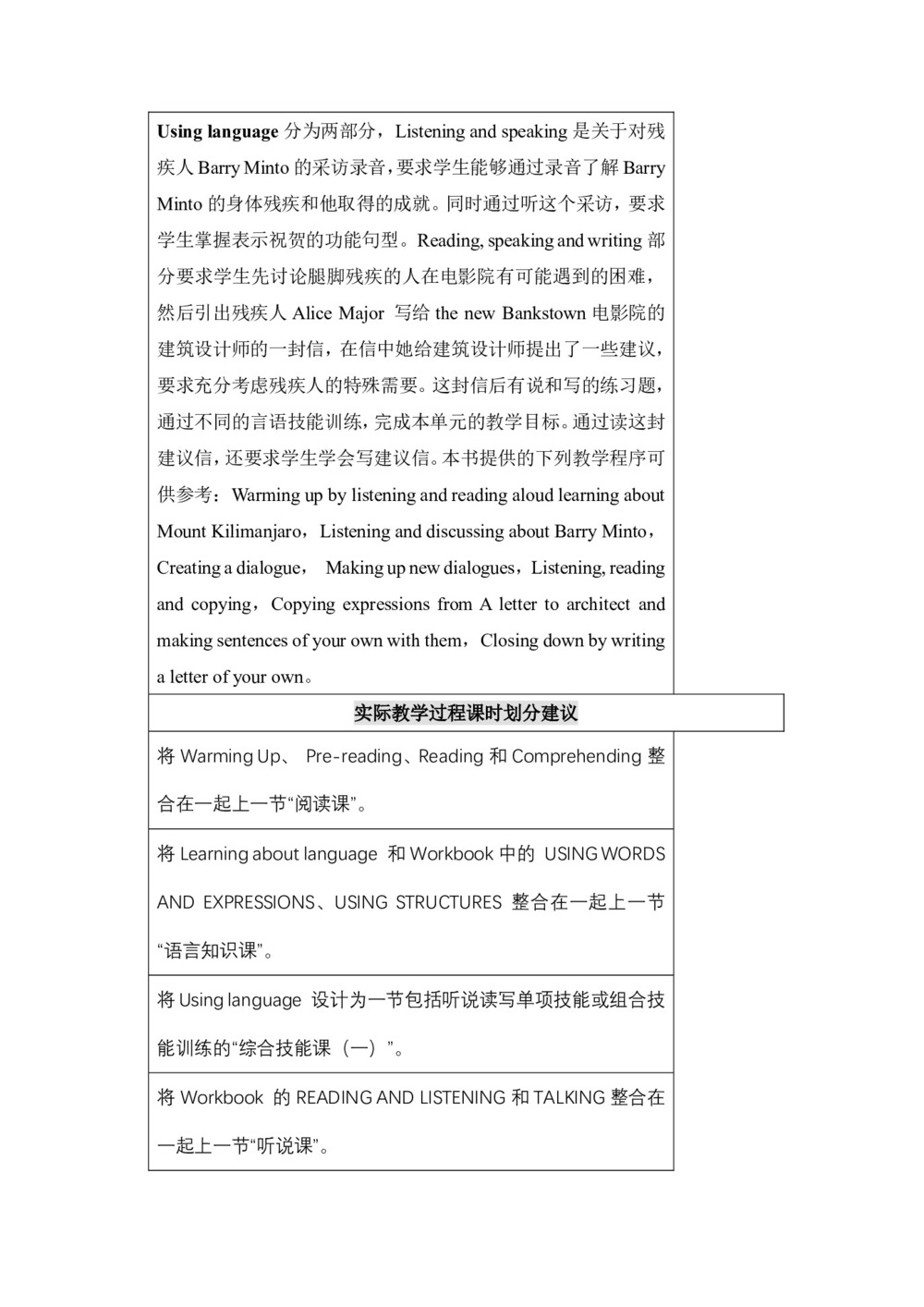 2019学年度人教版选修七Unit1Living well Period1Reading教案设计(9页word版)第3页