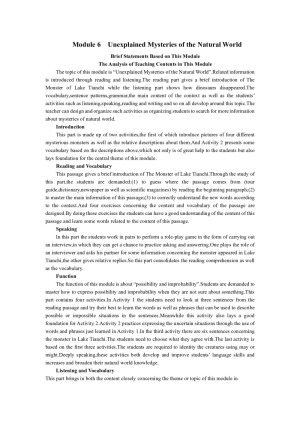 2019-2020学年外研版高中英语必修4教案：Module6 Period1  