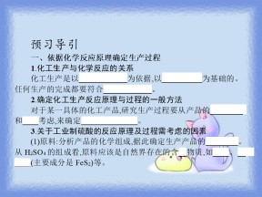 2018-2019学年人教版选修2 第一单元课题1 化工生产过程中的基本问题 第1课时 课件（22张）