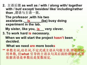2019-2020学年外研版高中英语选修6课件：第一轮语法复习之主谓一致(共16张PPT)