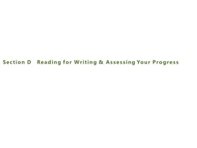 2019-2020学年人教版高一英语必修1亮点课件：UNIT 2　Section D　Reading for Writing & Assessing Your Progr