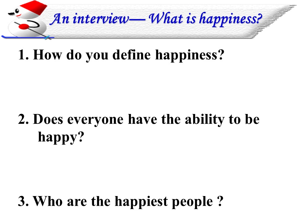 2018-2019学年度牛津版选修六Unit 2 What is happiness to you-reading课件 (共36张PPT)第3页