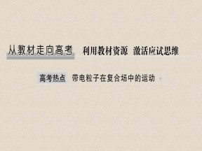 2019-2020学年鲁科版选修3-1  带电粒子在复合场中的运动   课件（12张）