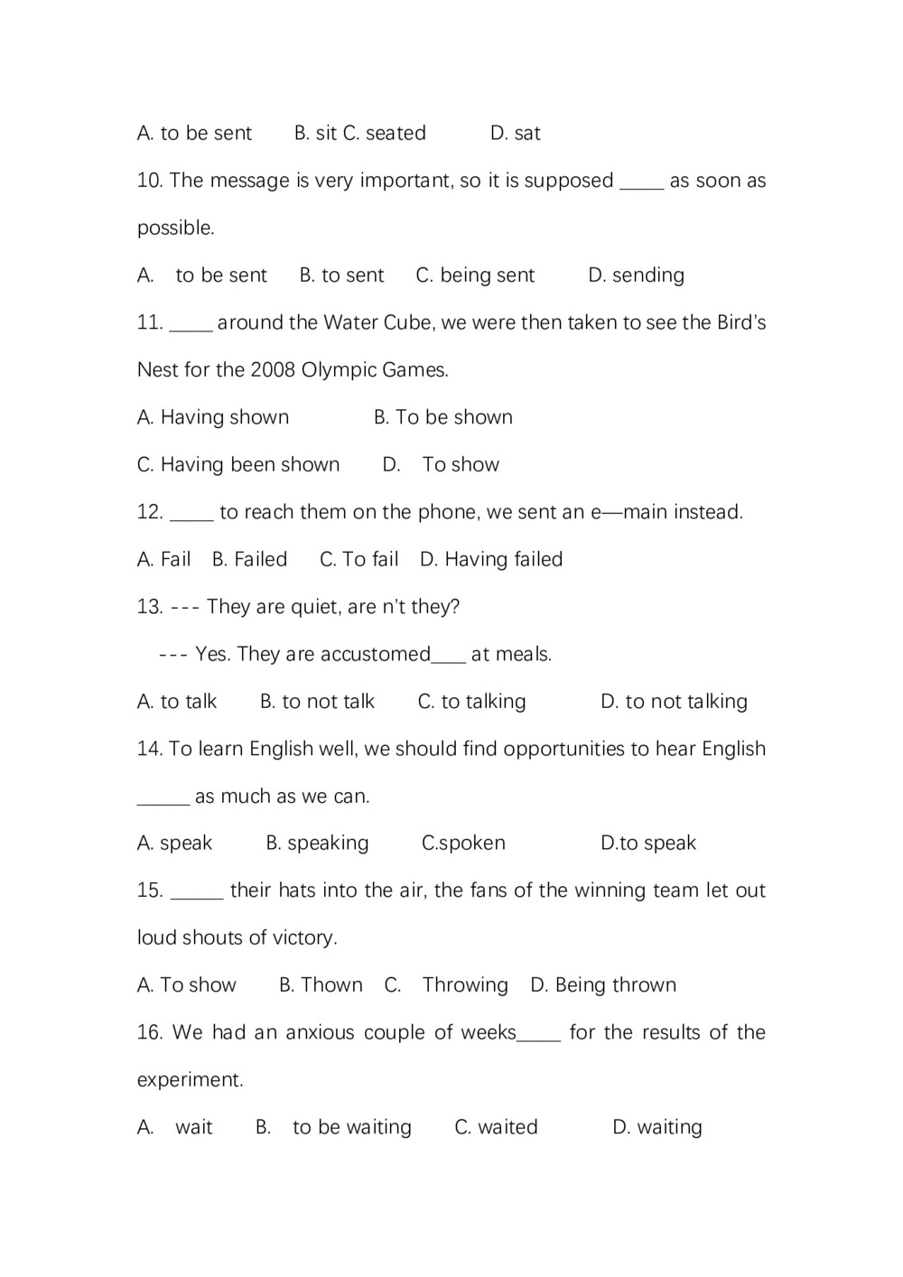 2019-2020学年度人教版必修五Unit 3 Life in the futurePeriod3Learning about language学案(6页word版)(1)第3页