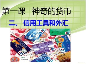 2018—2019学年高一政治人教版必修一  第1课  第2框   信用卡、支票和外汇课件(26张)